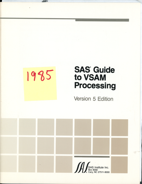 1985 SAS book